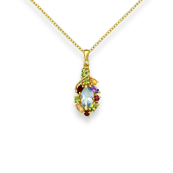 Fairy Twist Gold Crystal Necklace