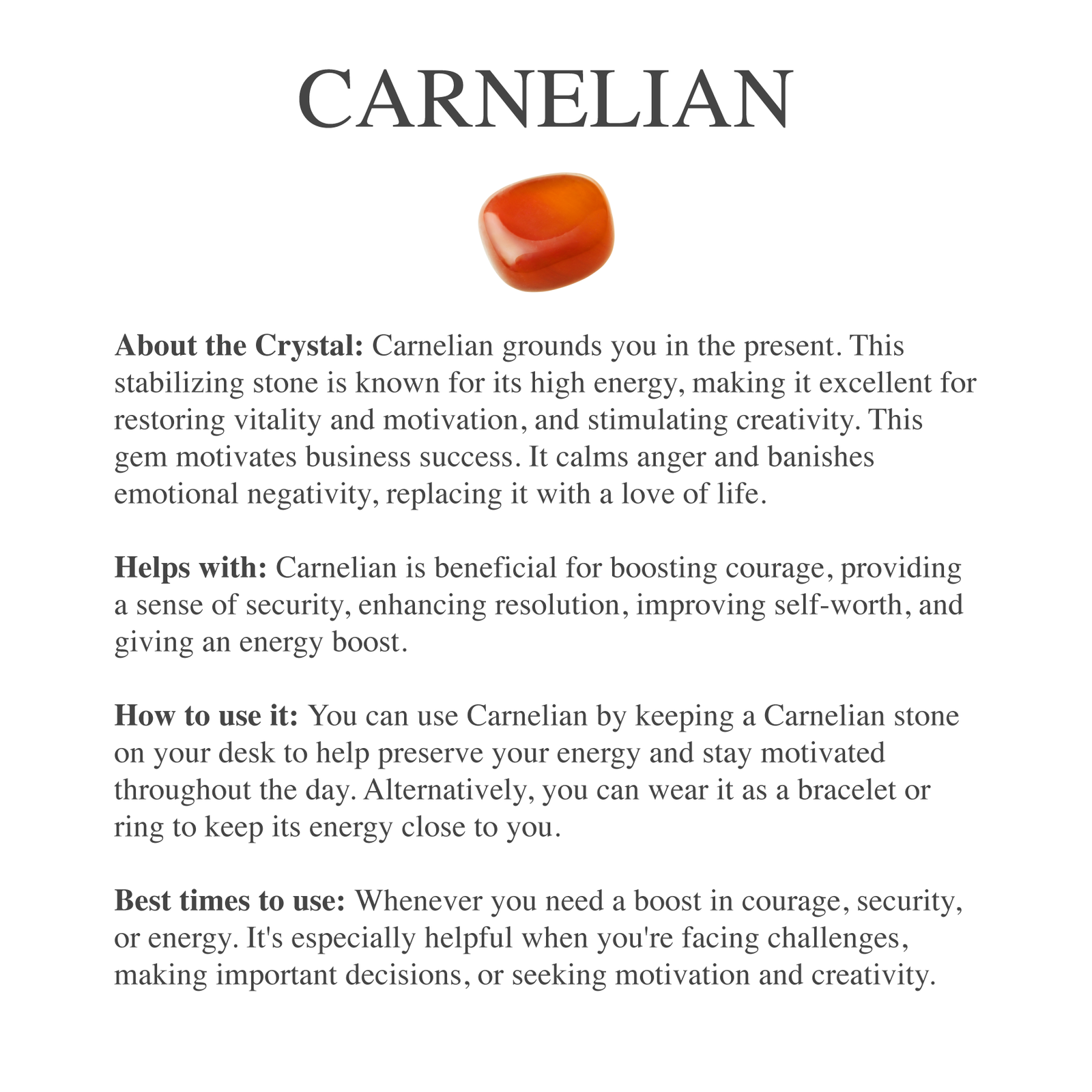 Carnelian Crystal Meaning Carnelian Birthstone Carnelian Tumbled
