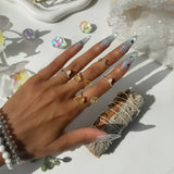 Double The Attention Citrine Ring