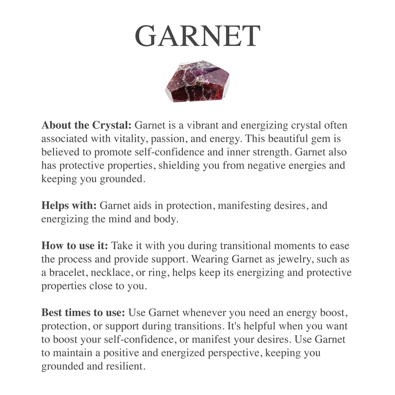 Fire Goddess Garnet Crystal Ring – Beau Life Switzerland