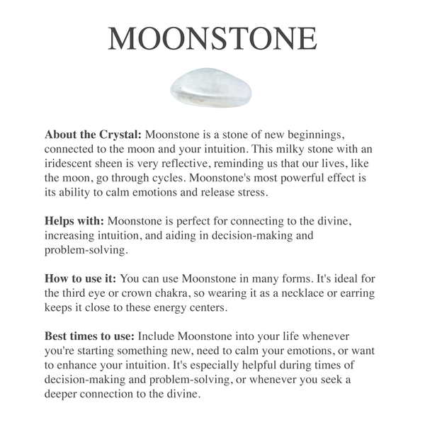 Adjustable Rainbow Moonstone Crystal Ring