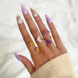 Double The Attention Amethyst Ring