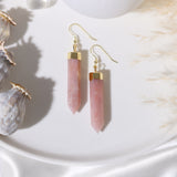 Crystal Point Earrings Gold (9 different Crystals)