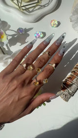 Double The Attention Citrine Ring