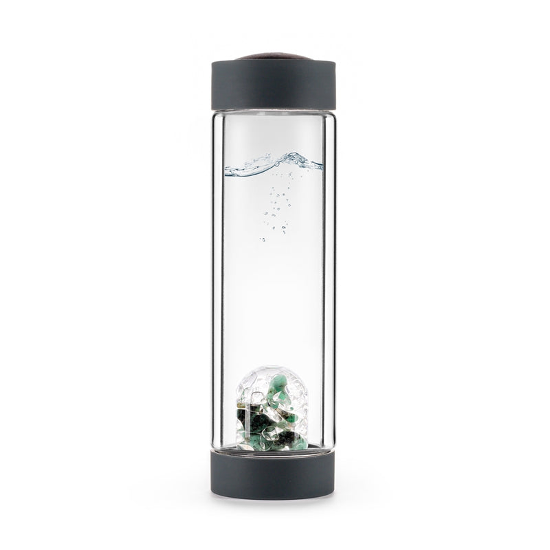 VIA HEAT "Vitality" Crystal Water Bottle