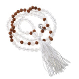 Clarity Gemstone Mala Necklace (Rock Crystal) - Beau Life
