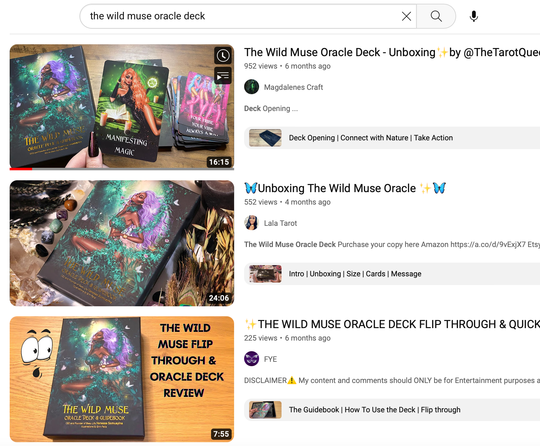 Back in Stock: The Wild Muse Oracle Deck & Guidebook – Beau Life ...