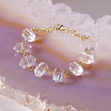Starseed Crystal Point Bracelet In Clear Quartz