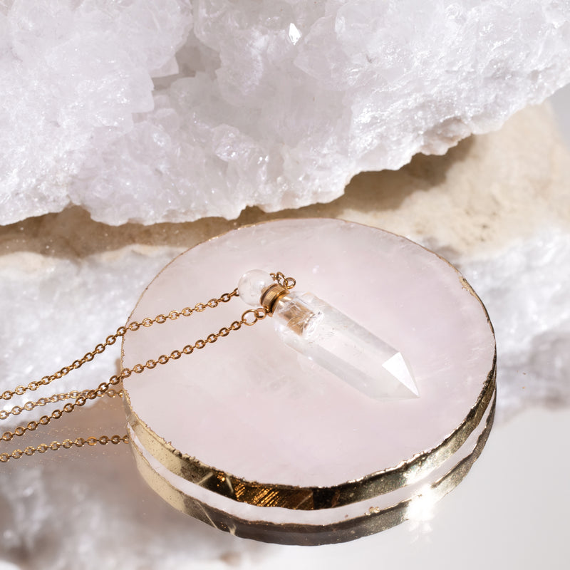 Clear Quartz Necklace - Becky Thatcher Designs