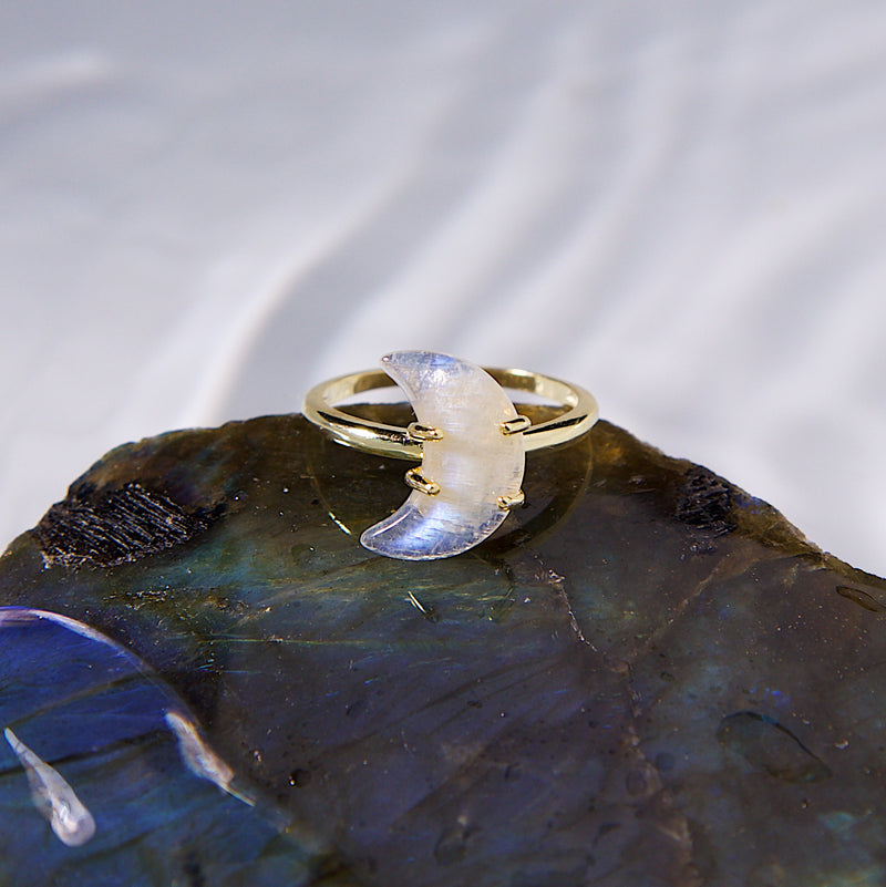 Queen Of The Moon Ring In Moonstone