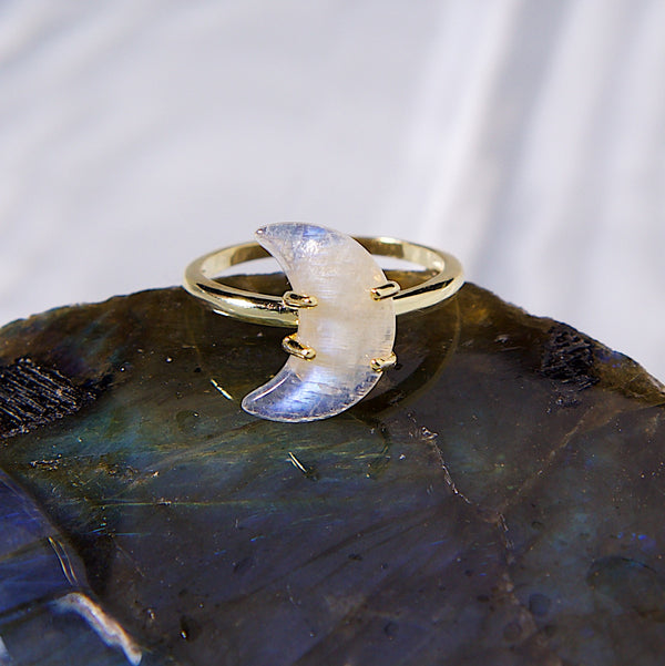 Queen Of The Moon Ring In Moonstone
