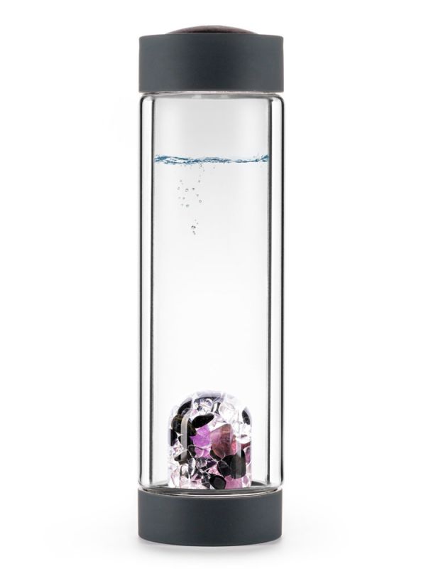 VIA HEAT "Guardian" Crystal Water Bottle